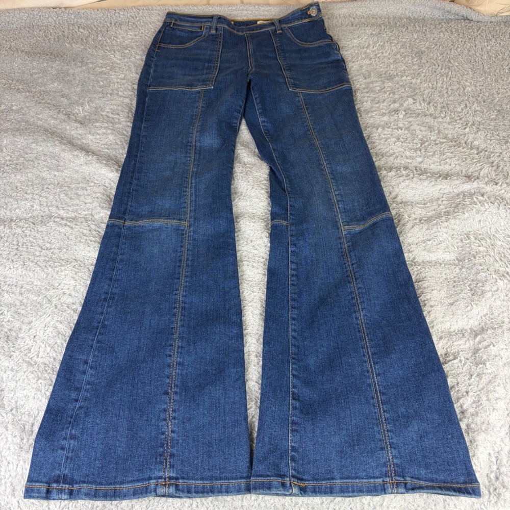 Anthropologie Pilcro and the Letterpress High Rise Bootcut Jeans Blue Size 28